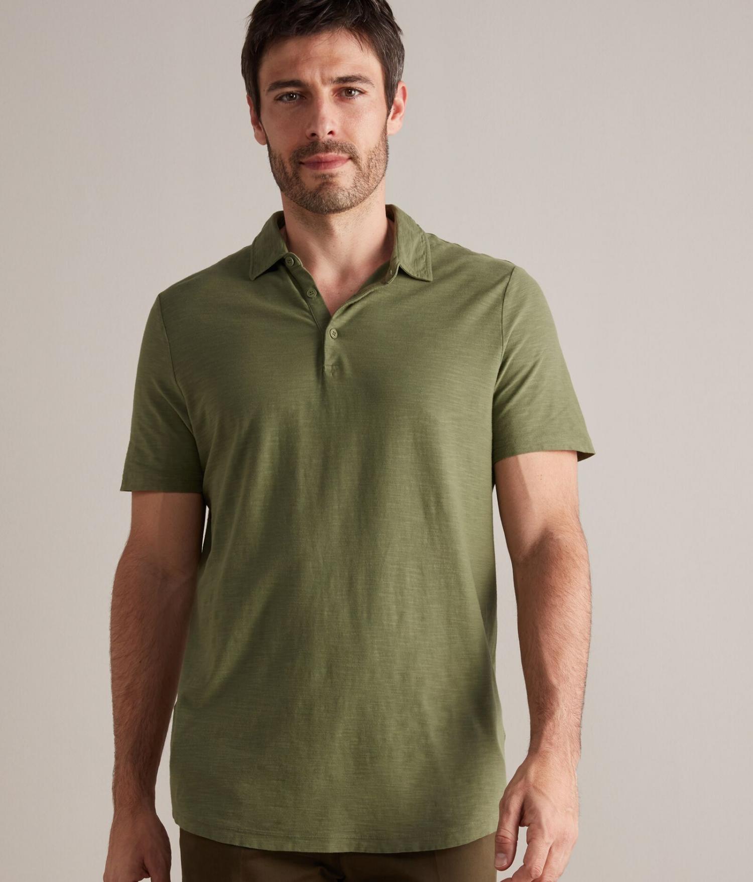 Polo cotone elastanStone Island in Cotone da Uomo colore Verde Uomo Abbigliamento da T-shirt da Polo 